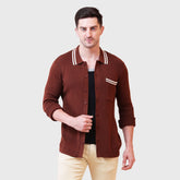 Men's Cotton Full Sleeve Casual Lightweight Shirt for Summer -Button Down with Pocket