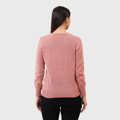 Women's Winter Woolen V-Neck Cardigan - Full Sleeves Buttoned Sweater for Ladies