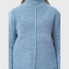 Women's High Neck Soft Knit Warm Pullover Sweater for Winter