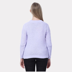 Women's Textured Knit Sweater – Soft Full Sleeve