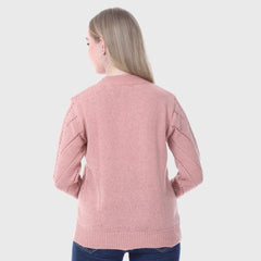 Women's Winterwear Woolen Cardigan- Button Down Sweater
