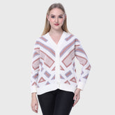 Women's Button-Down Knit Cardigan-V-Neck Full Sleeve Sweater