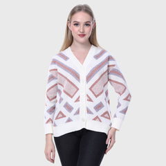 Women's Button-Down Knit Cardigan-V-Neck Full Sleeve Sweater