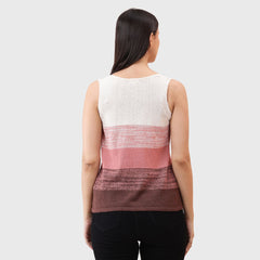 Women's Sleeveless Knitted V-Neck Lightweight Summer Tank Top - Soft Stretchable Fabric