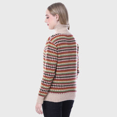 Women’s Winter Wear Knitted High Neck Sweater - Soft Woolen Pullover for Cold Weather