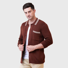 Men's Cotton Full Sleeve Casual Lightweight Shirt for Summer -Button Down with Pocket