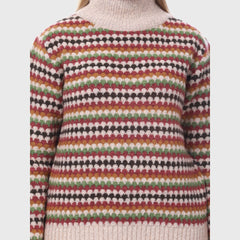 Women’s Winter Wear Knitted High Neck Sweater - Soft Woolen Pullover for Cold Weather