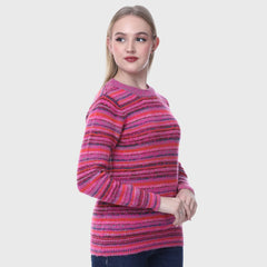 Women’s Sweater- Soft Woolen Knit Pullover- Round Neck Full Sleeve Jumper