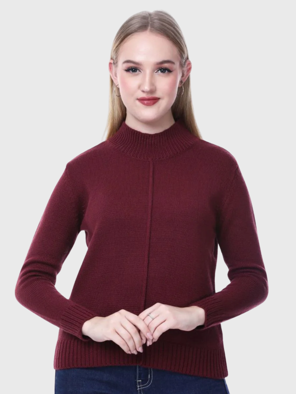 Women's Stylish High Neck Full Sleeve Winter Wear- Soft